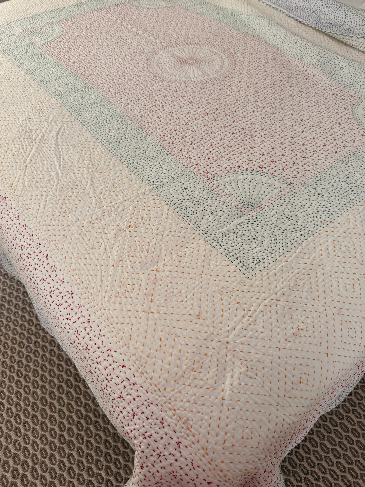 Blue Boarder Throw King