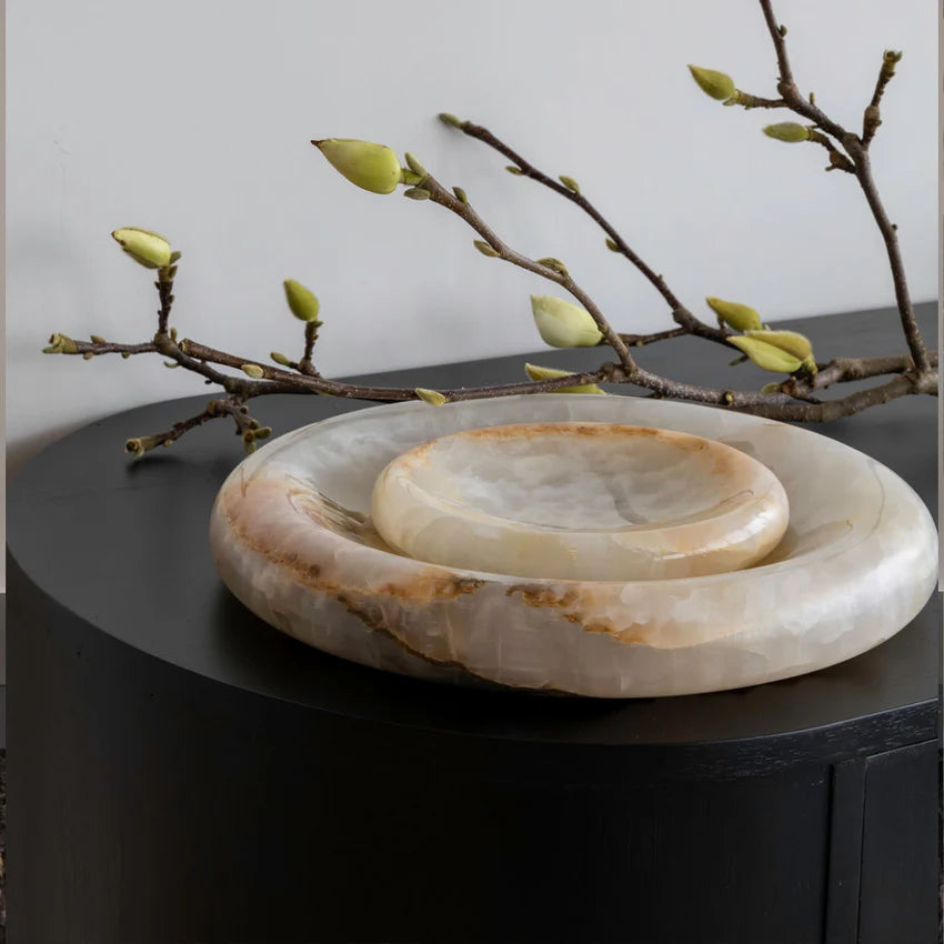Solstice Tray - White Onyx