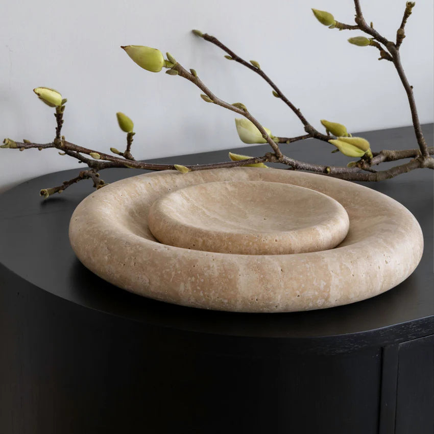 Solstice Tray - Beige Travertine