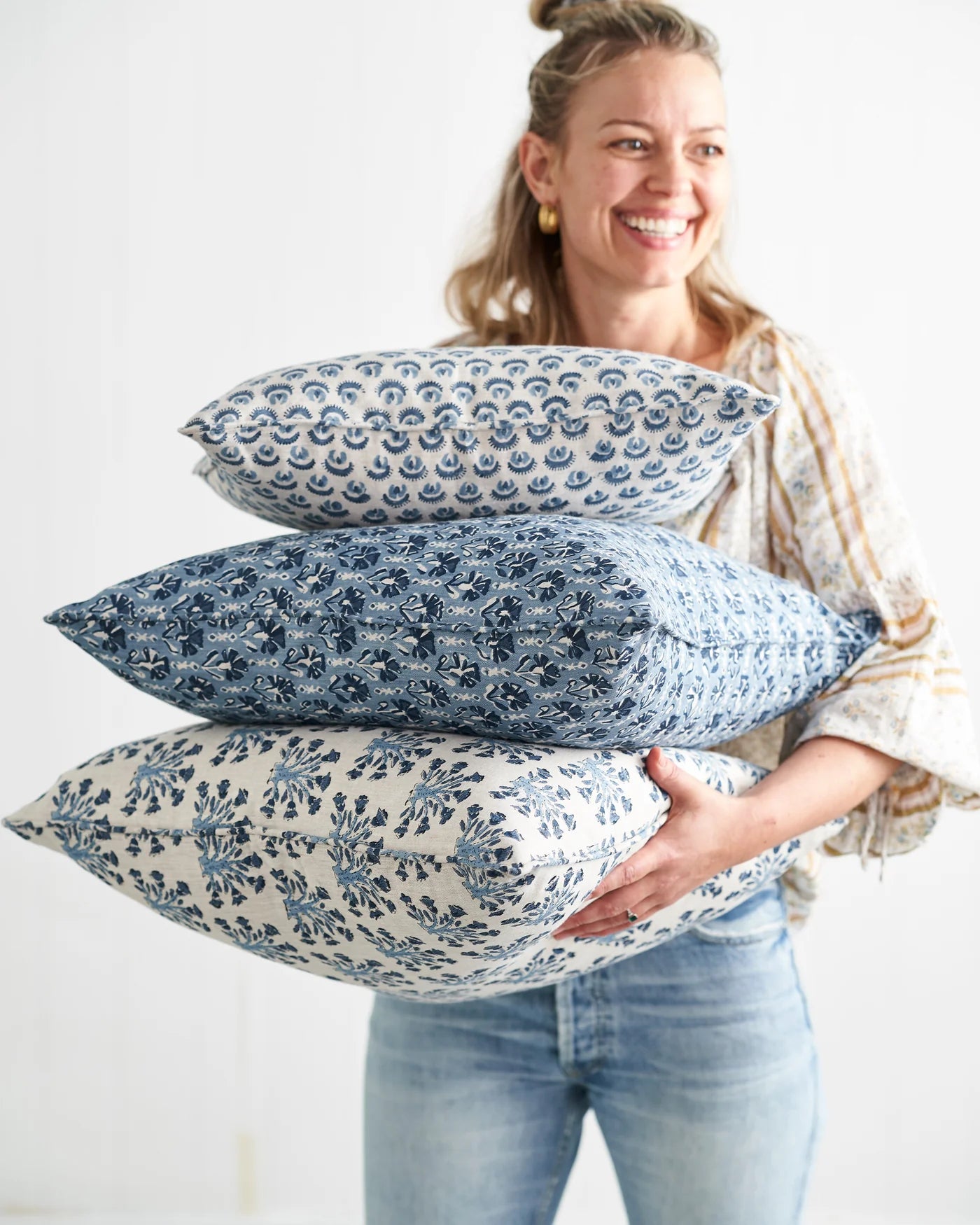 Samode Riviera Linen Cushion 50x50cm