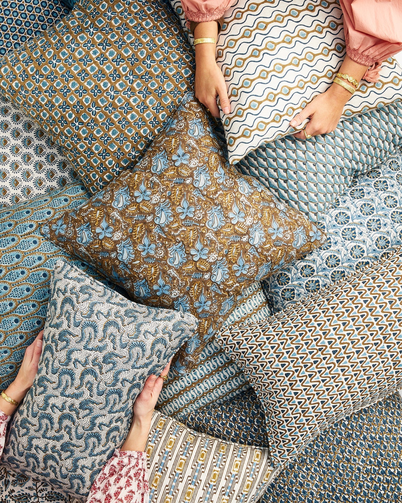 Lyon Tobacco Linen Cushion 50x50cm