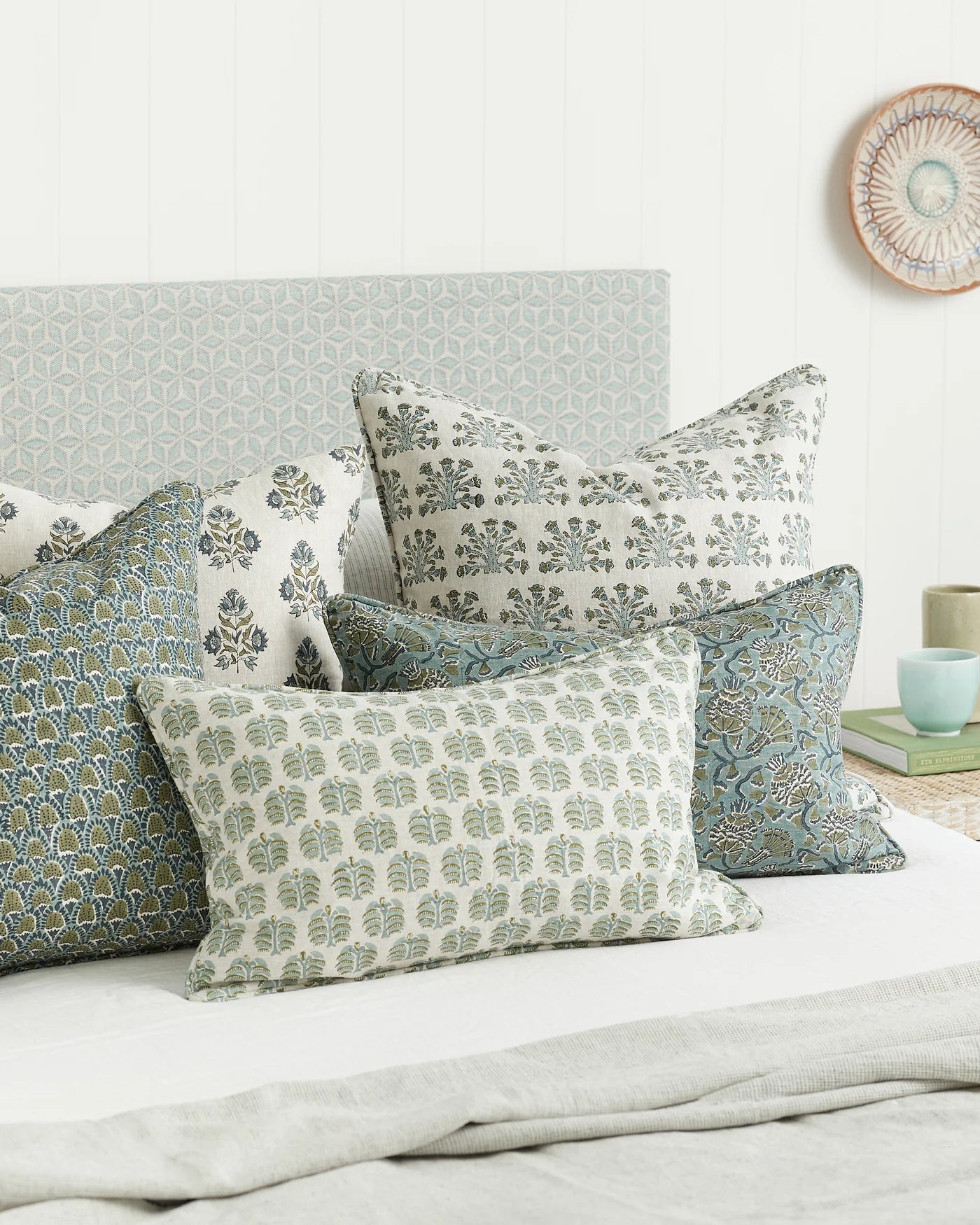 Ankara Slate Linen Cushion 50x50cm