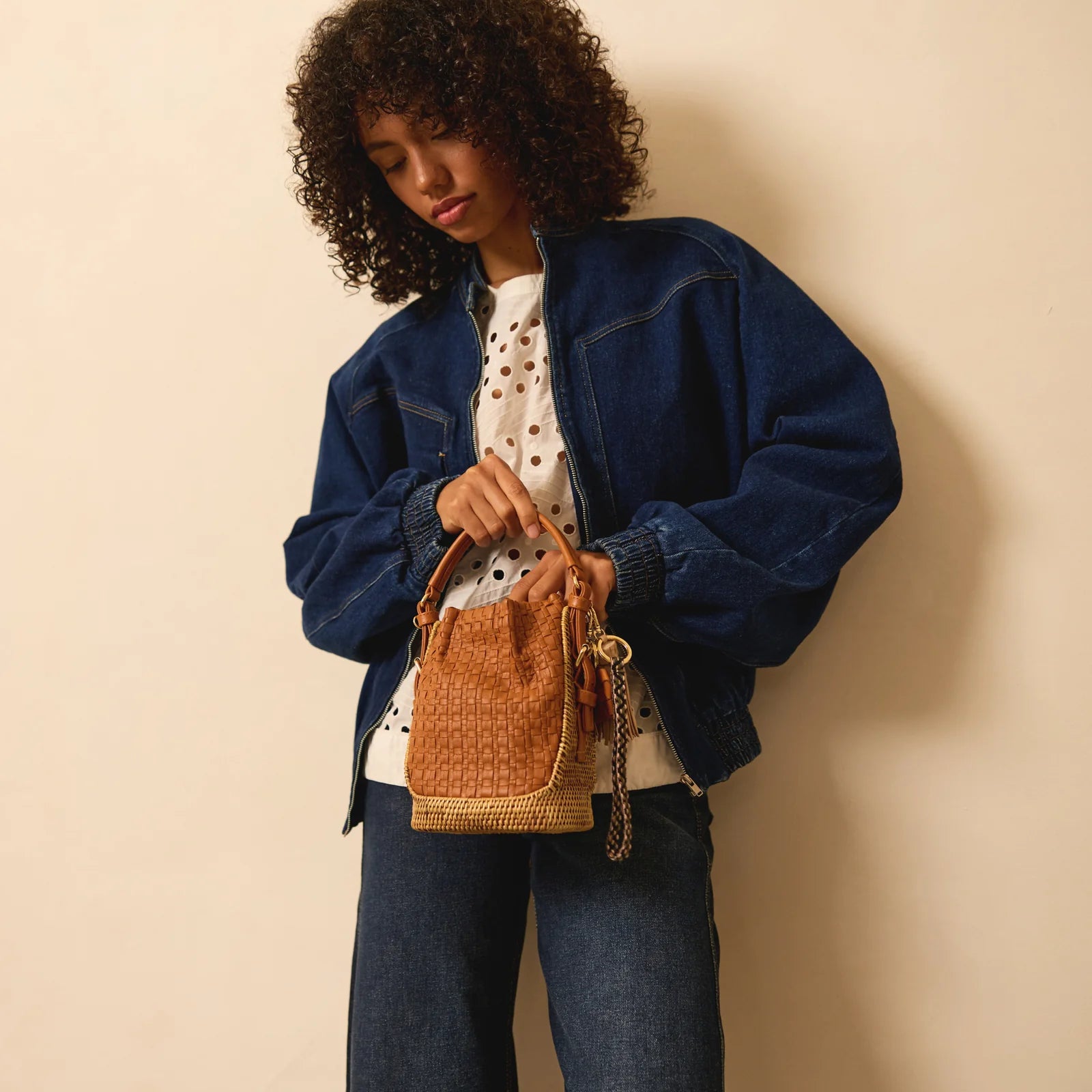 Keliki Mini Bucket Bag Bracken