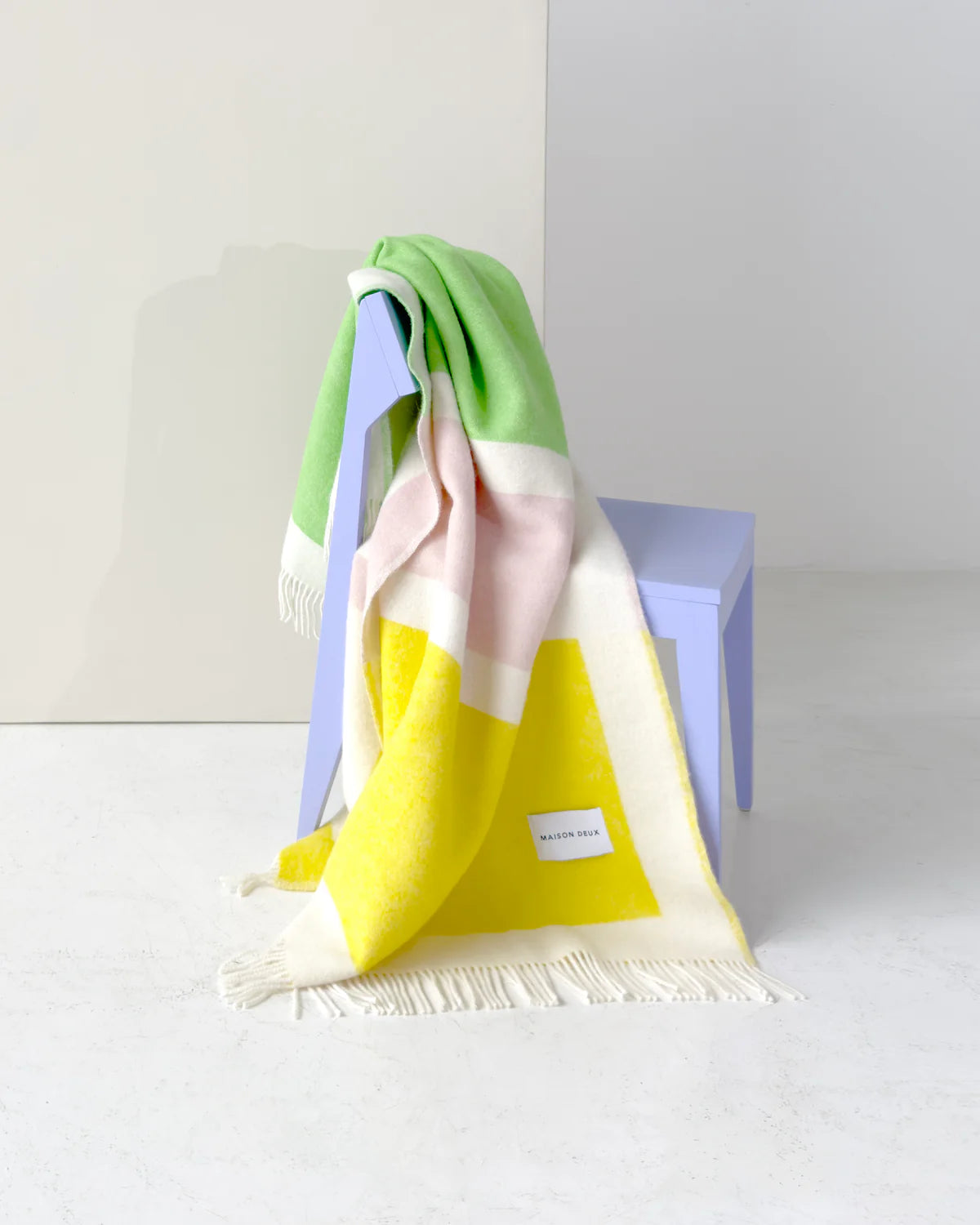 Color Block Blanket No.2 Yellow - Maison Deux