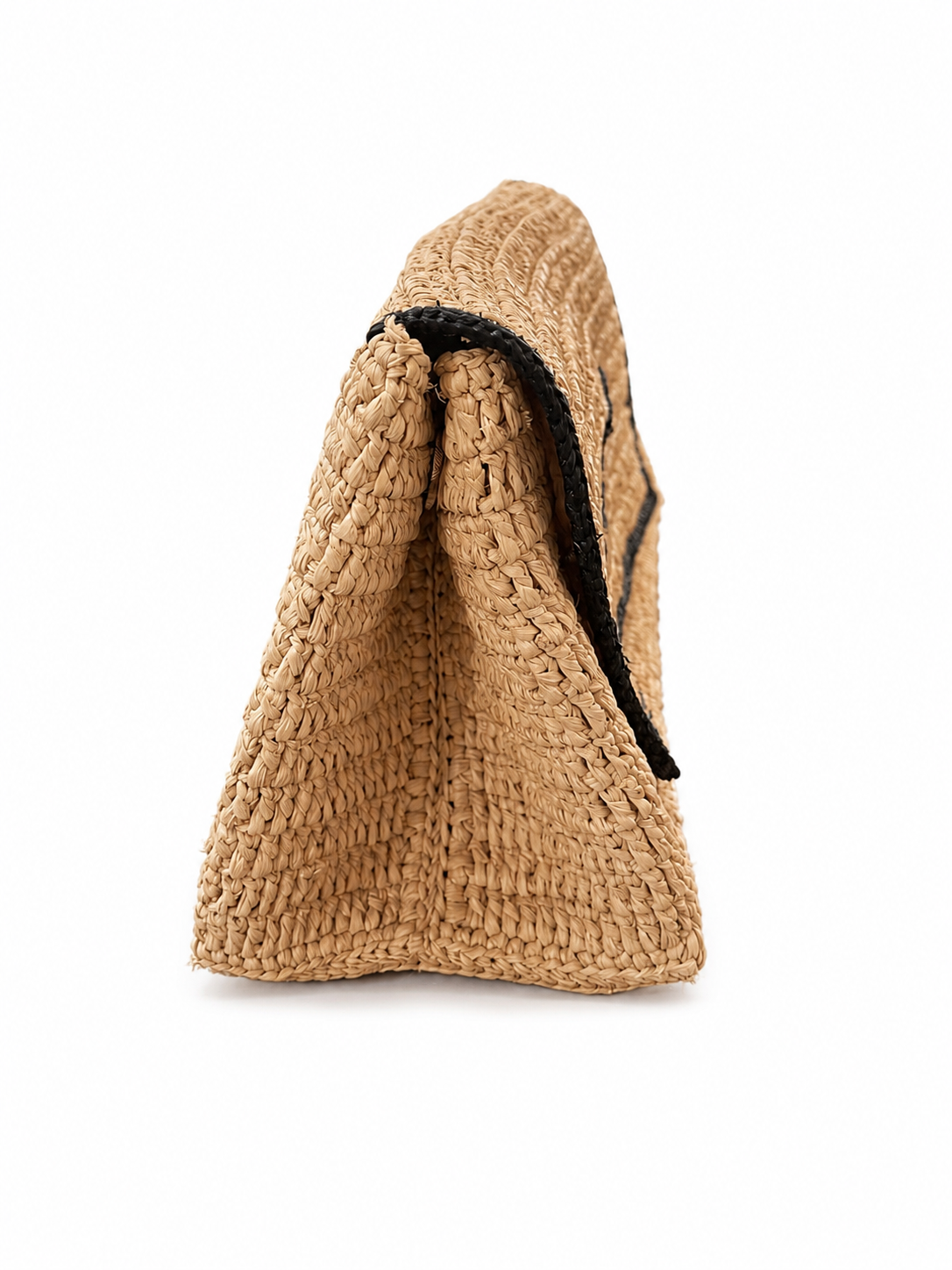 Nikoi Raffia Clutch Noir