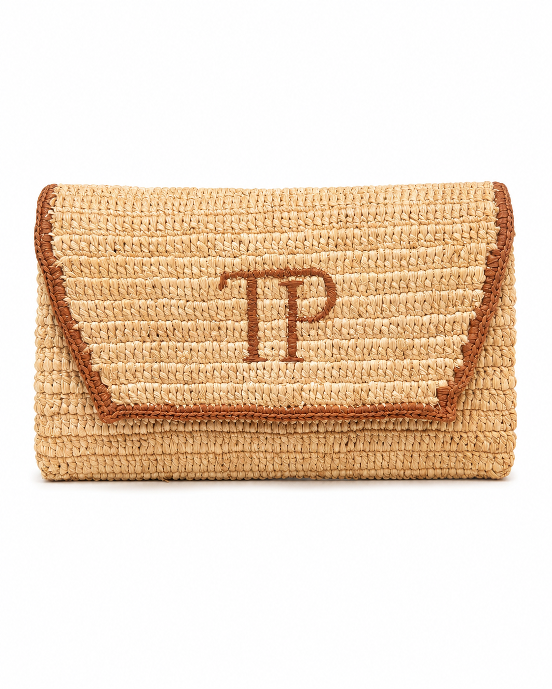 Nikoi Raffia Clutch Earth