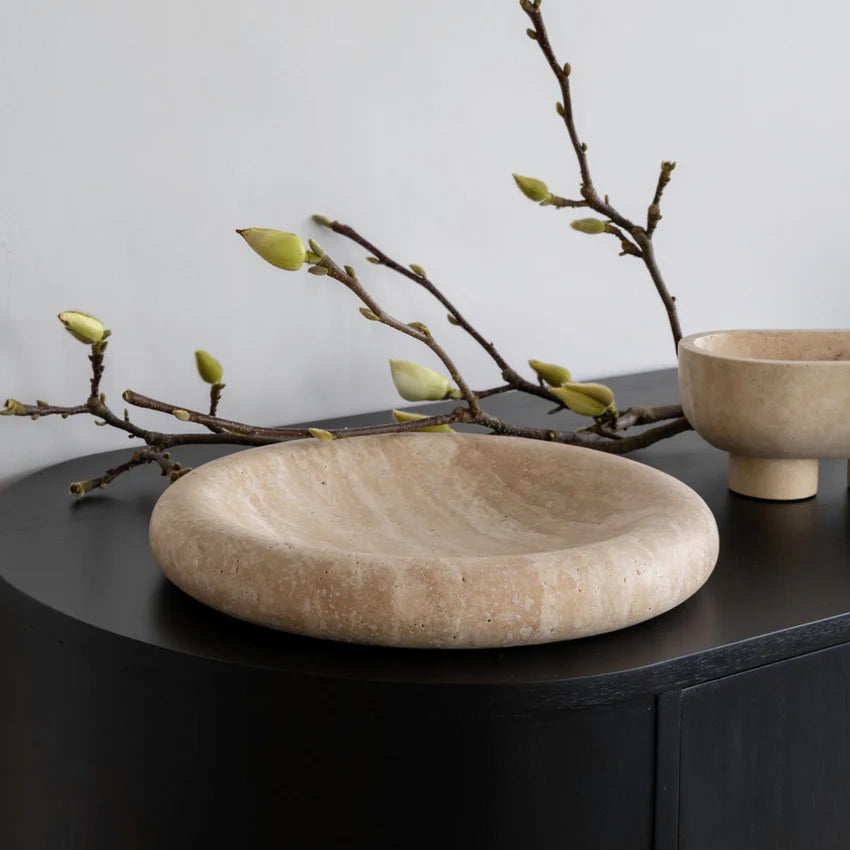 Solstice Tray - Beige Travertine