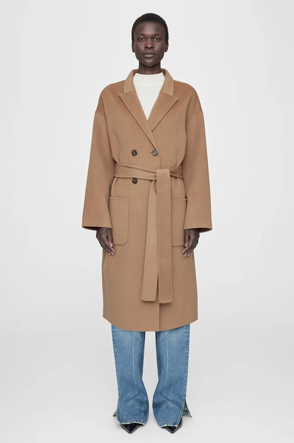 Dylan Coat - Camel Cashmere Blend