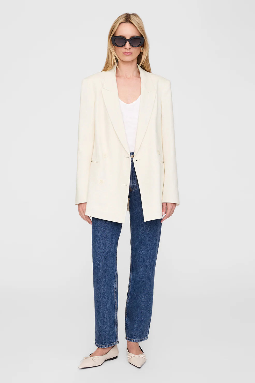Jasmine Blazer Cream