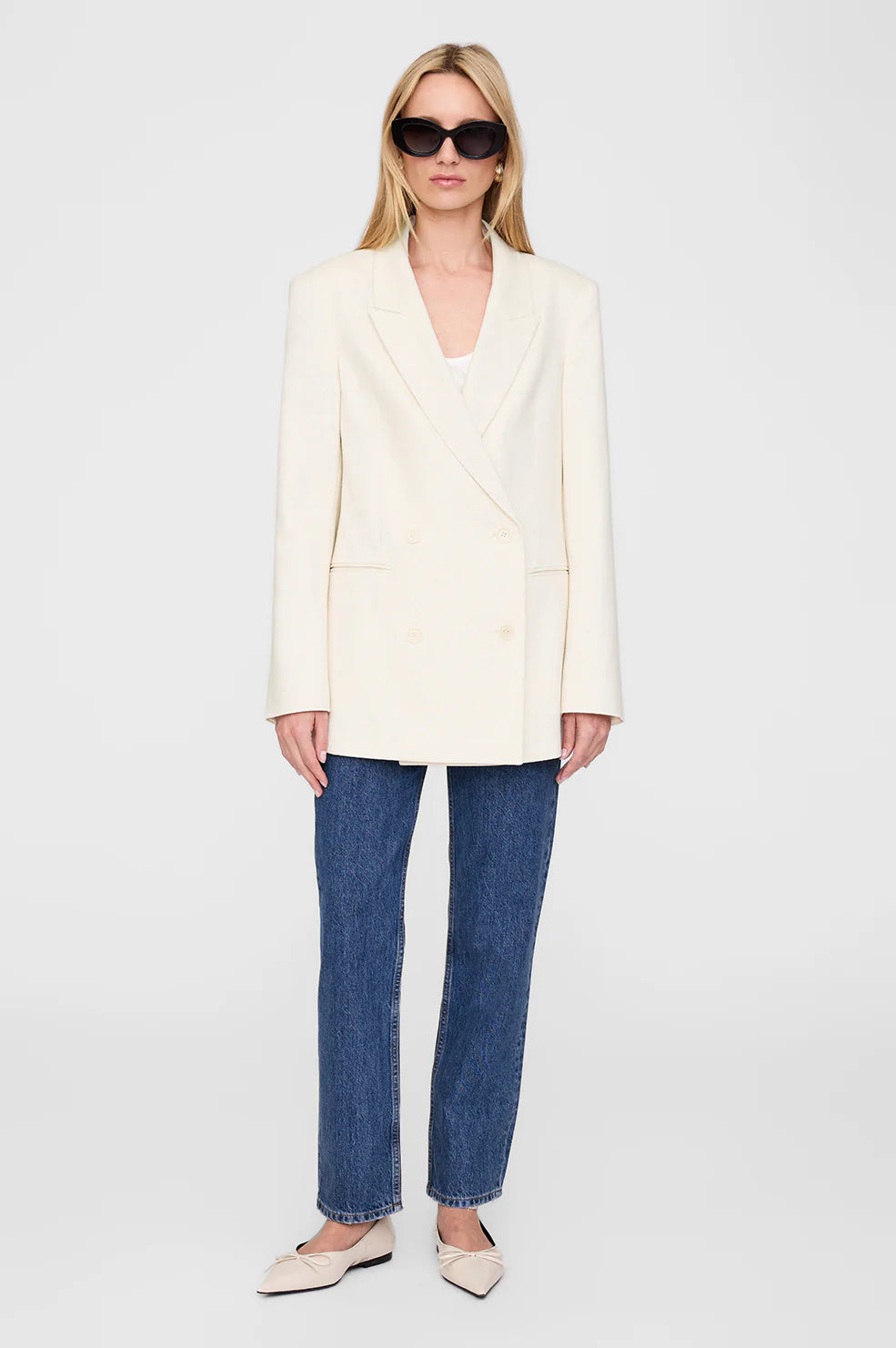 Jasmine Blazer Cream