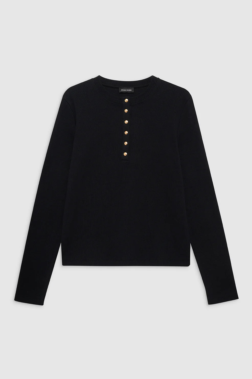 Alessia Long Sleeve Tee - Black