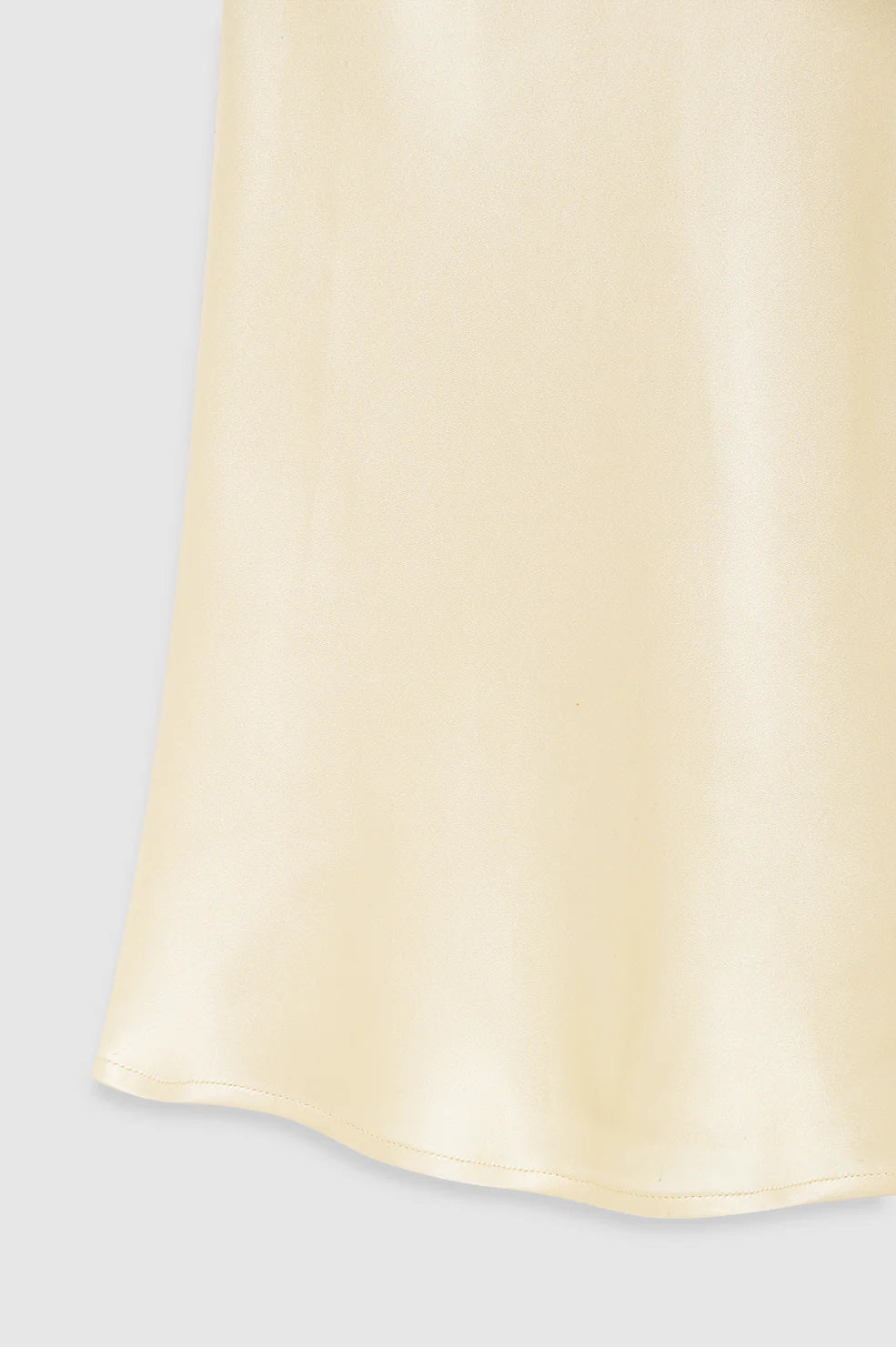 Bar Silk Skirt - Butter Yellow