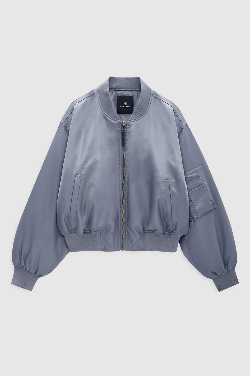 Cropped Leon Bomber - Dark Grey