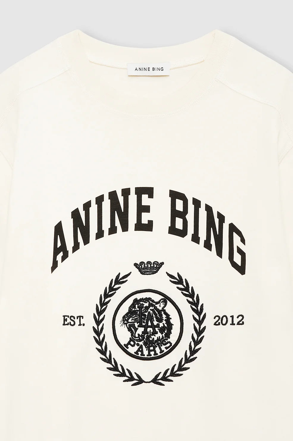 Jaylin Tee Collegiate - Washed Cream