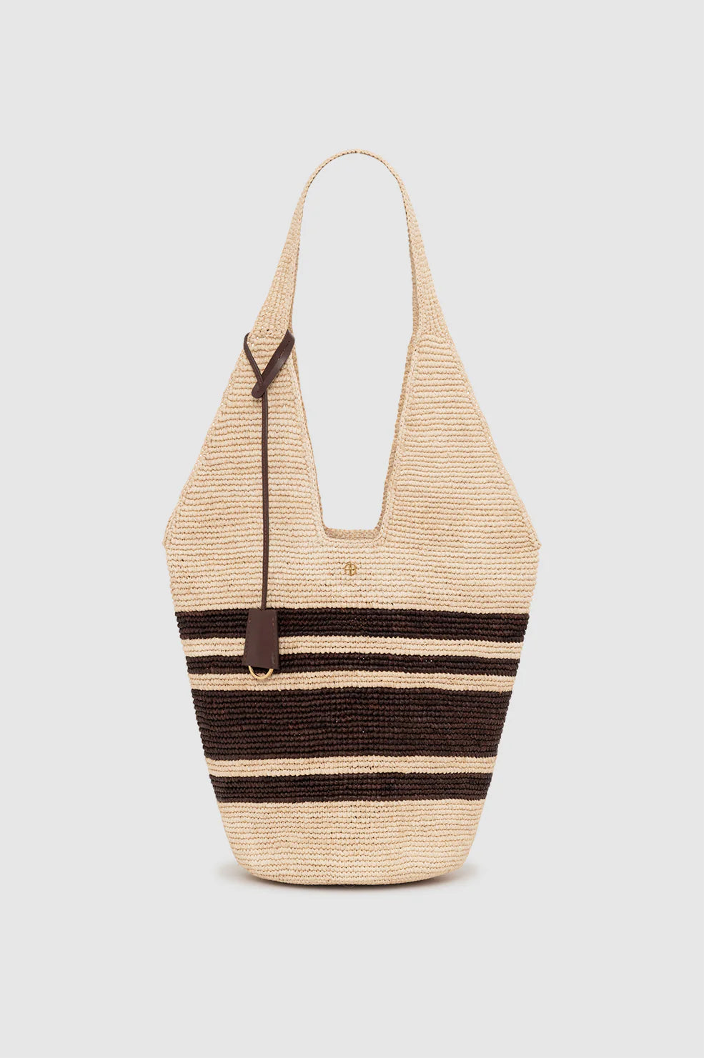 Leah Stripes Hobo Raphia - Natural / Brown