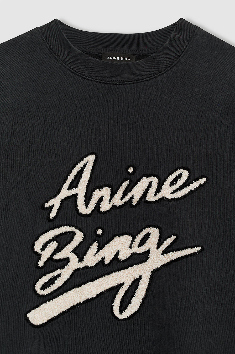 Miles Sweatshirt Chenille Signature Black