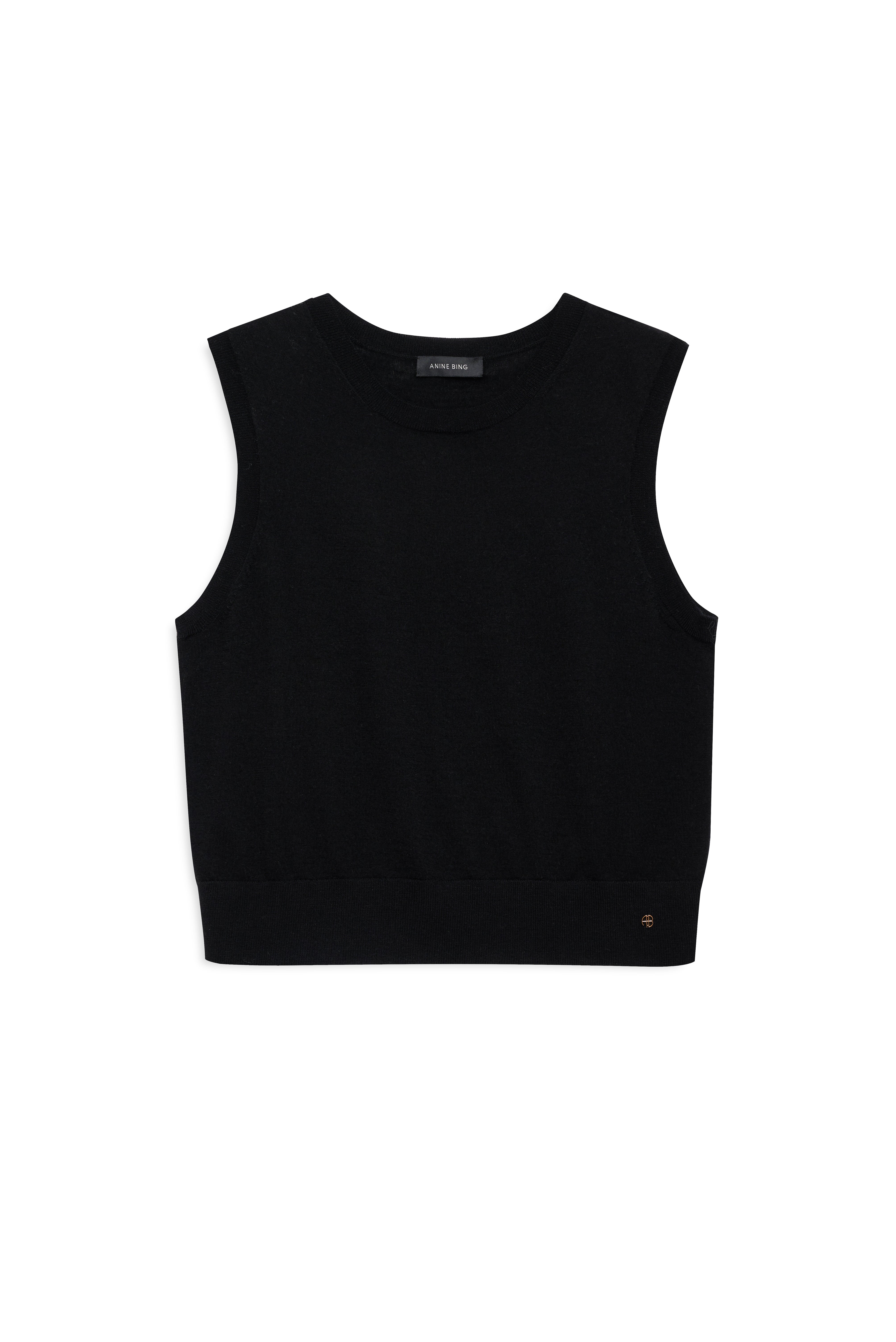 Moni Crop Tank - Black