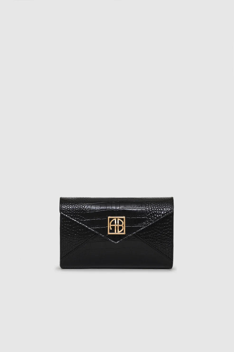 Small Elly Clutch Black Embossed