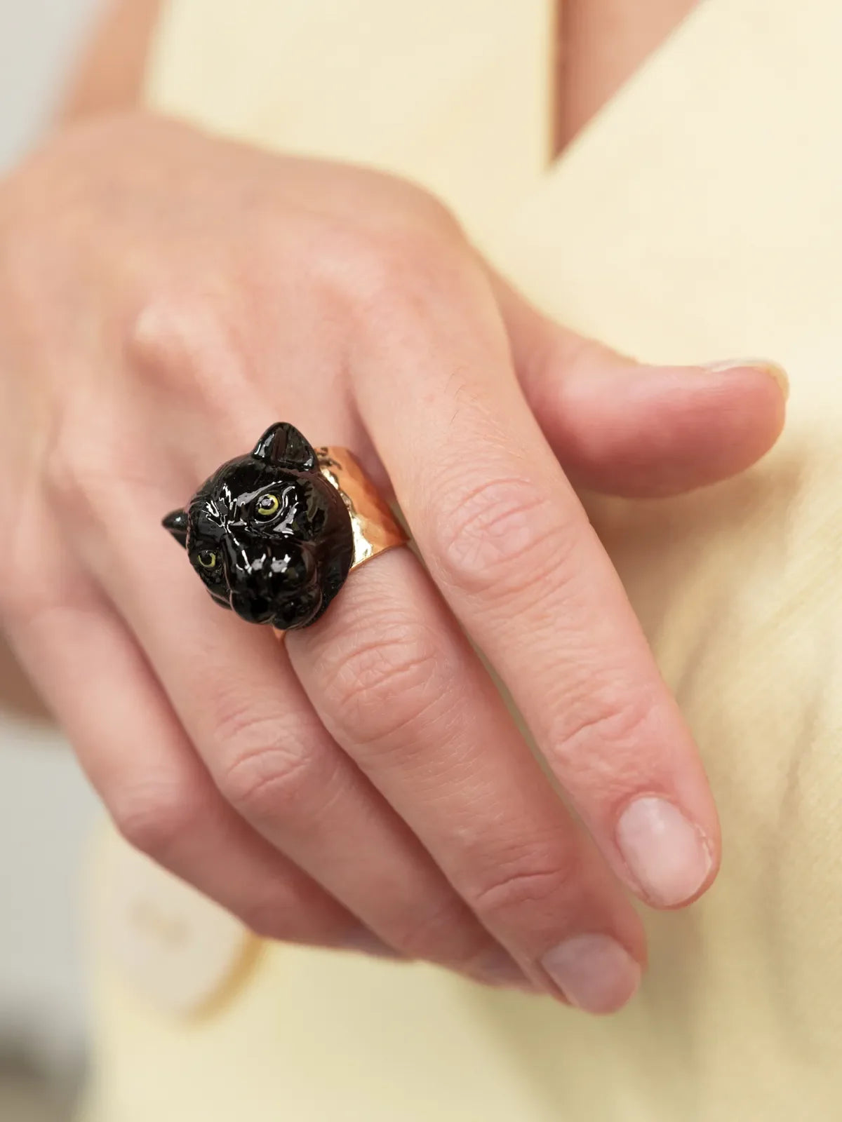 Black Panther Head Maxi Ring