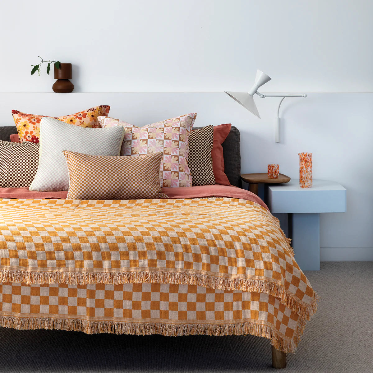 Checkers Goldie Blanket