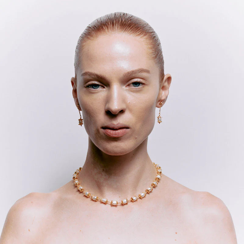 Florizel Earrings in Pearl