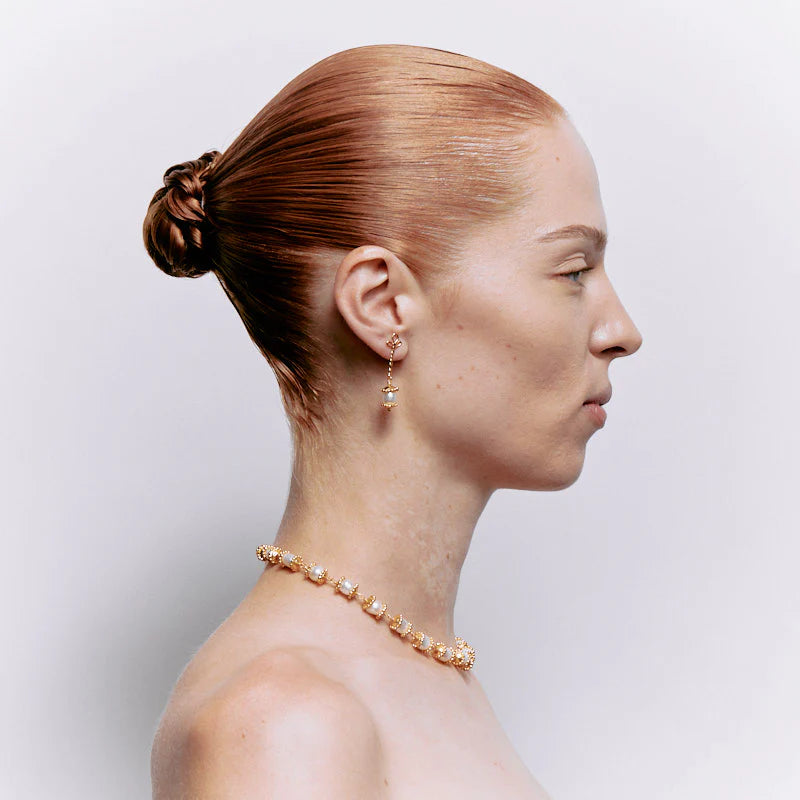 Florizel Earrings in Pearl