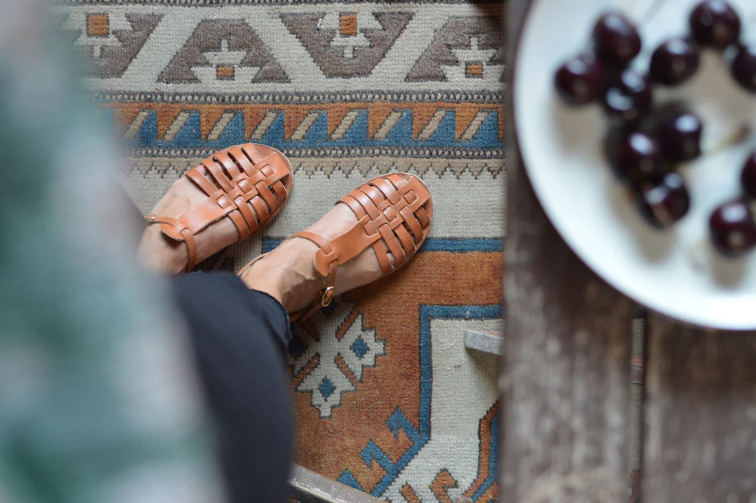 Camel - Camel Sole Fisherman Sandals - Mama Praia