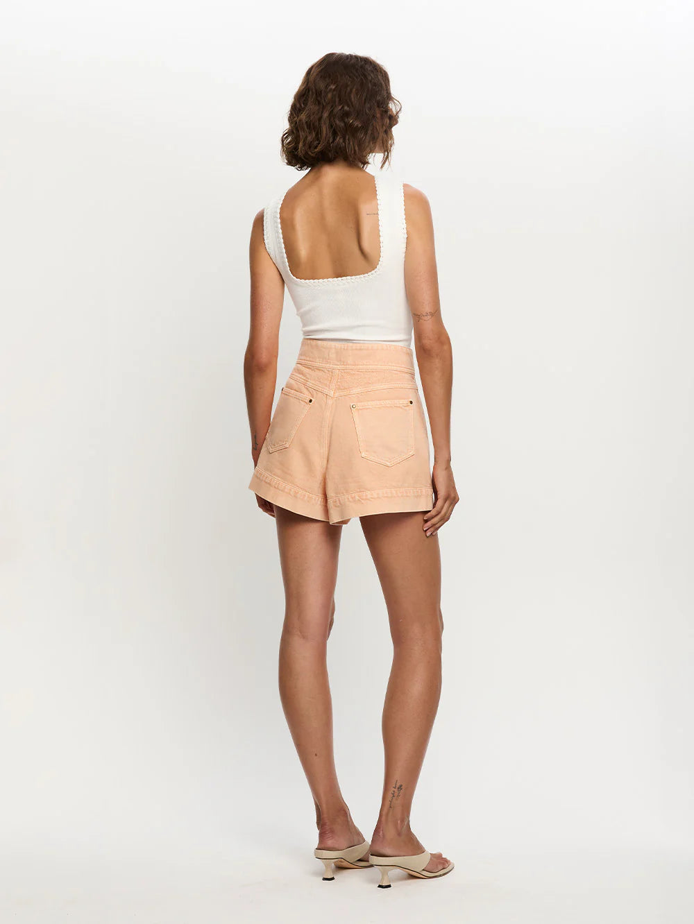 Cameron Denim Short Peach