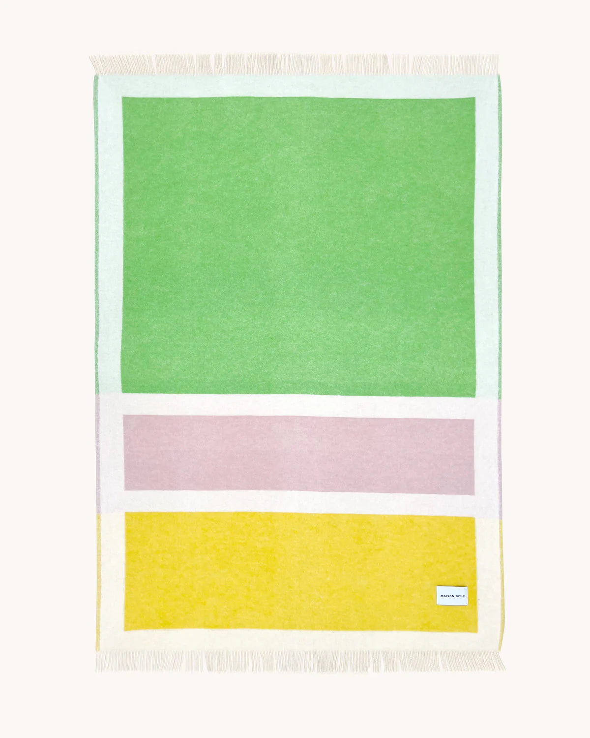 Color Block Blanket No.2 Yellow - Maison Deux