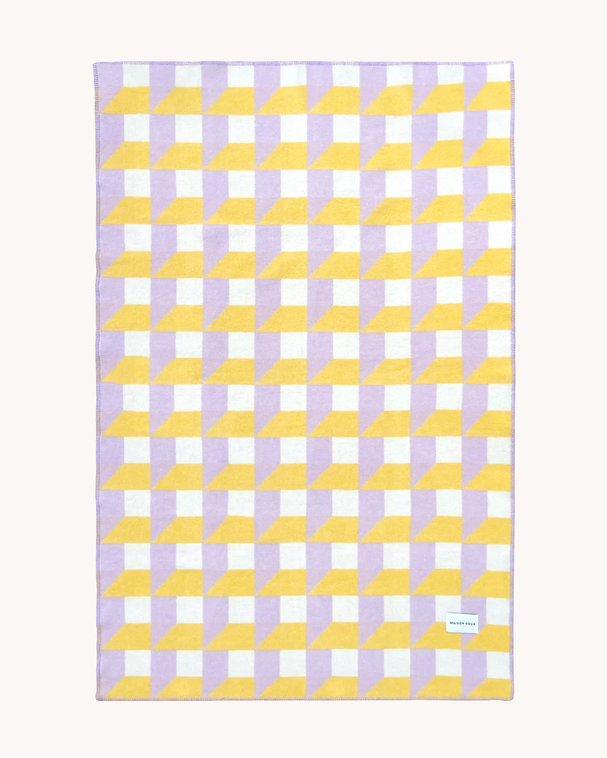 Cubics Blanket Lilac Sun - Maison Deux