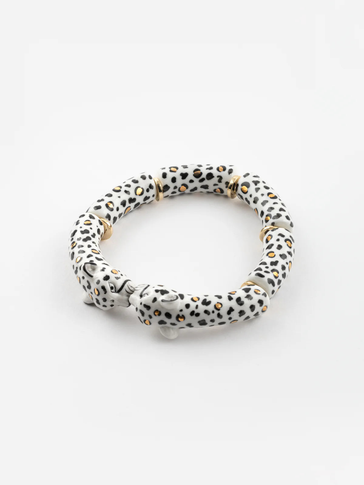 White Leopard Chunky Bracelet Savane
