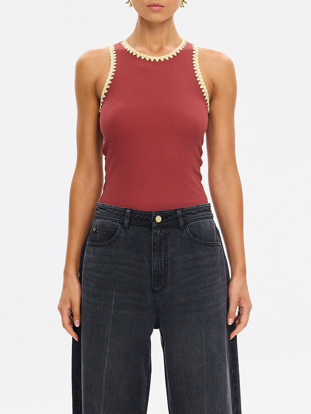 Tallulah Spliced Tank Brick