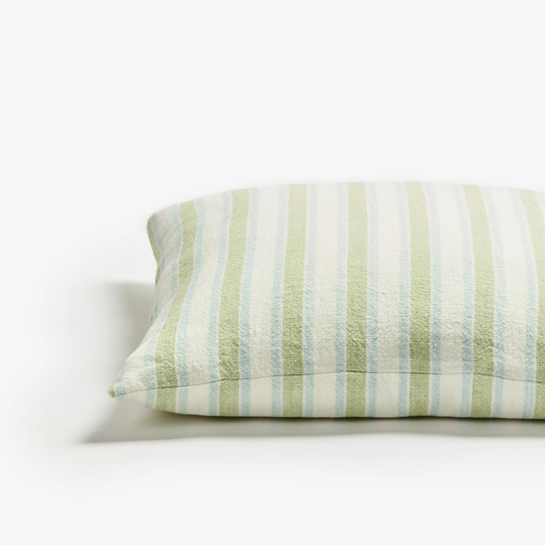 Linear Green 50cm Linen Cushion