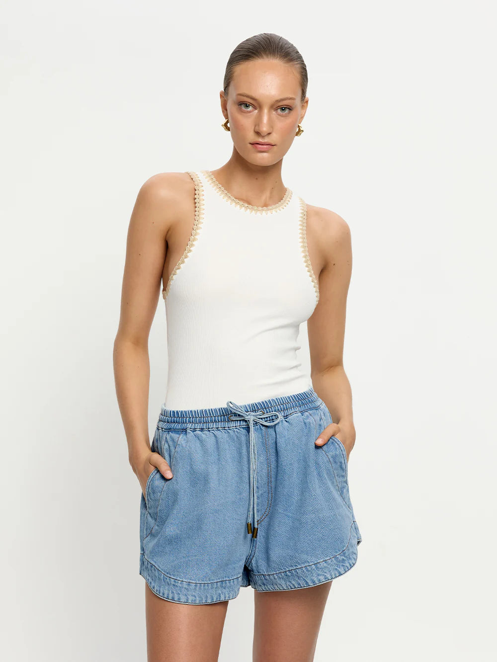Emilie Denim Short Coast Blue