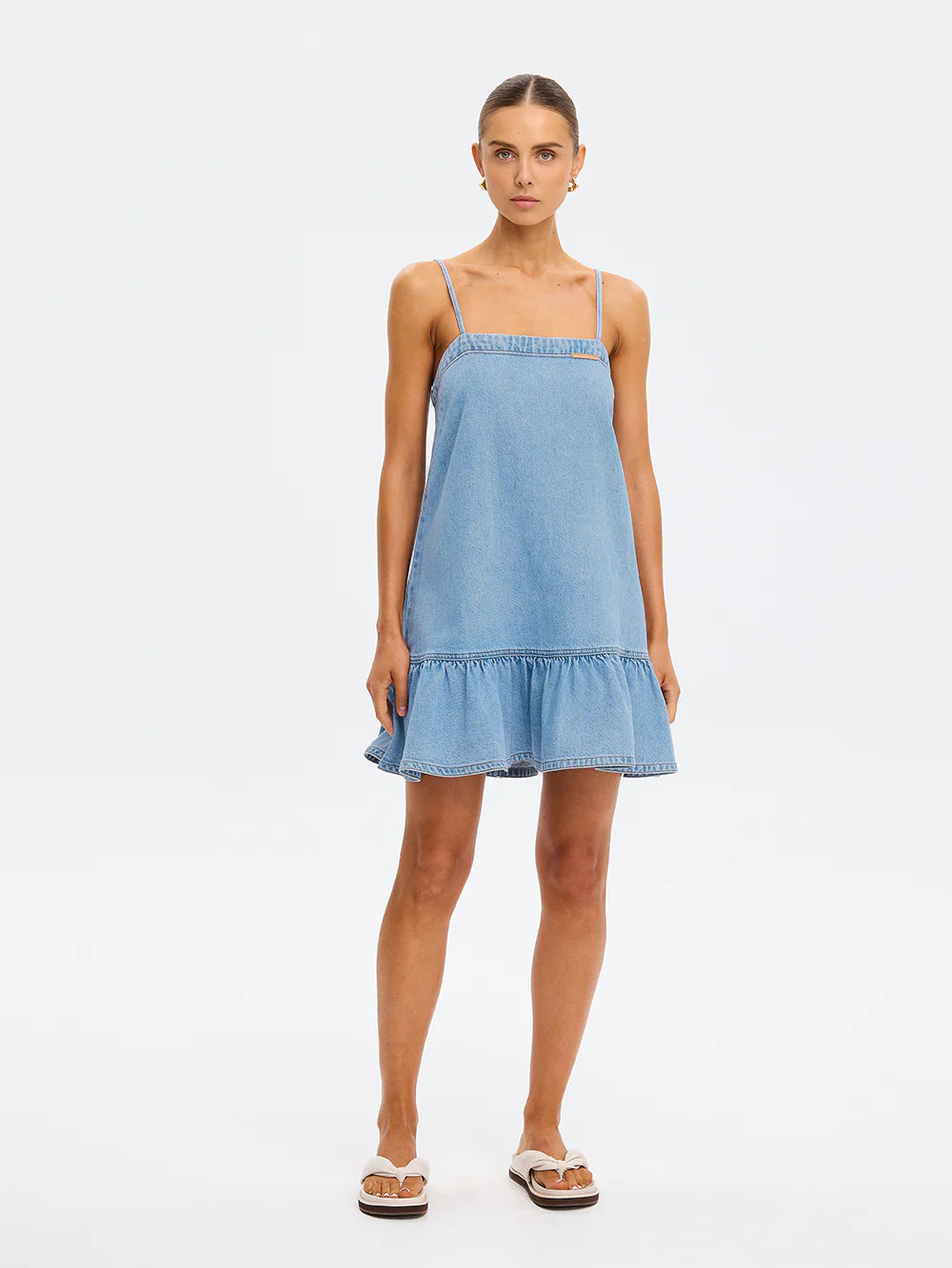Emilie Denim Strappy Dress Coast Blue