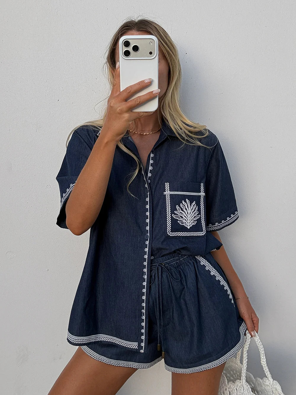 Emile Chambray Shirt Blue
