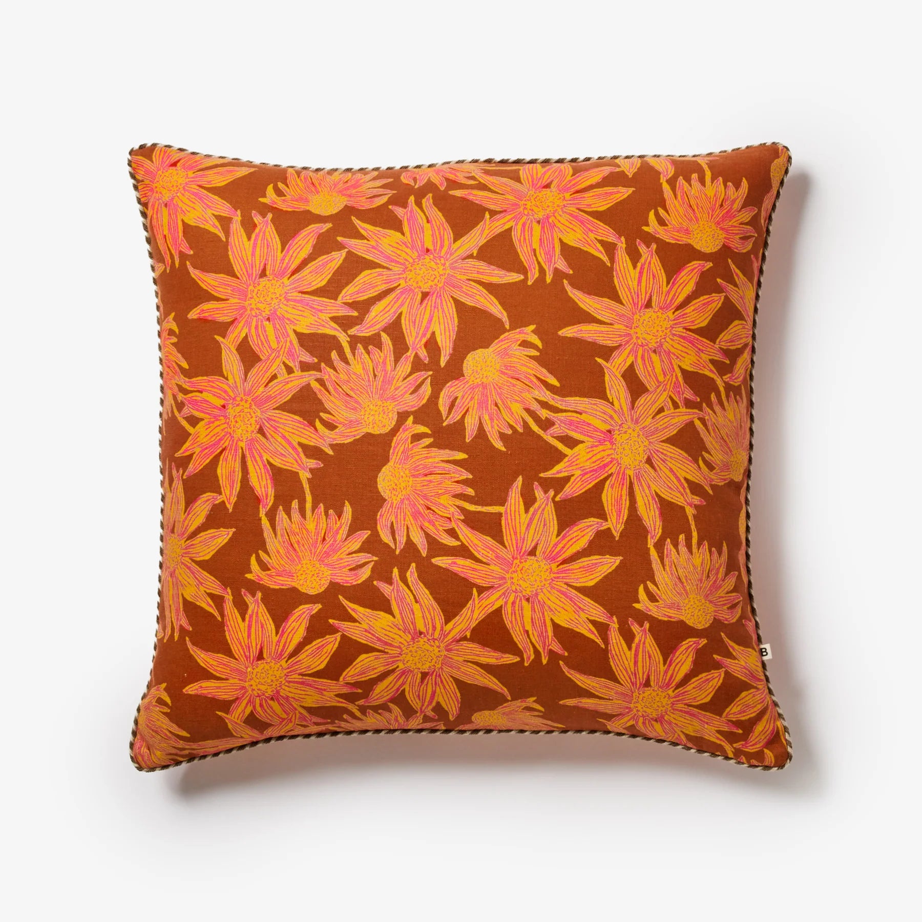 Flannel Flower Tan 60cm Cushion