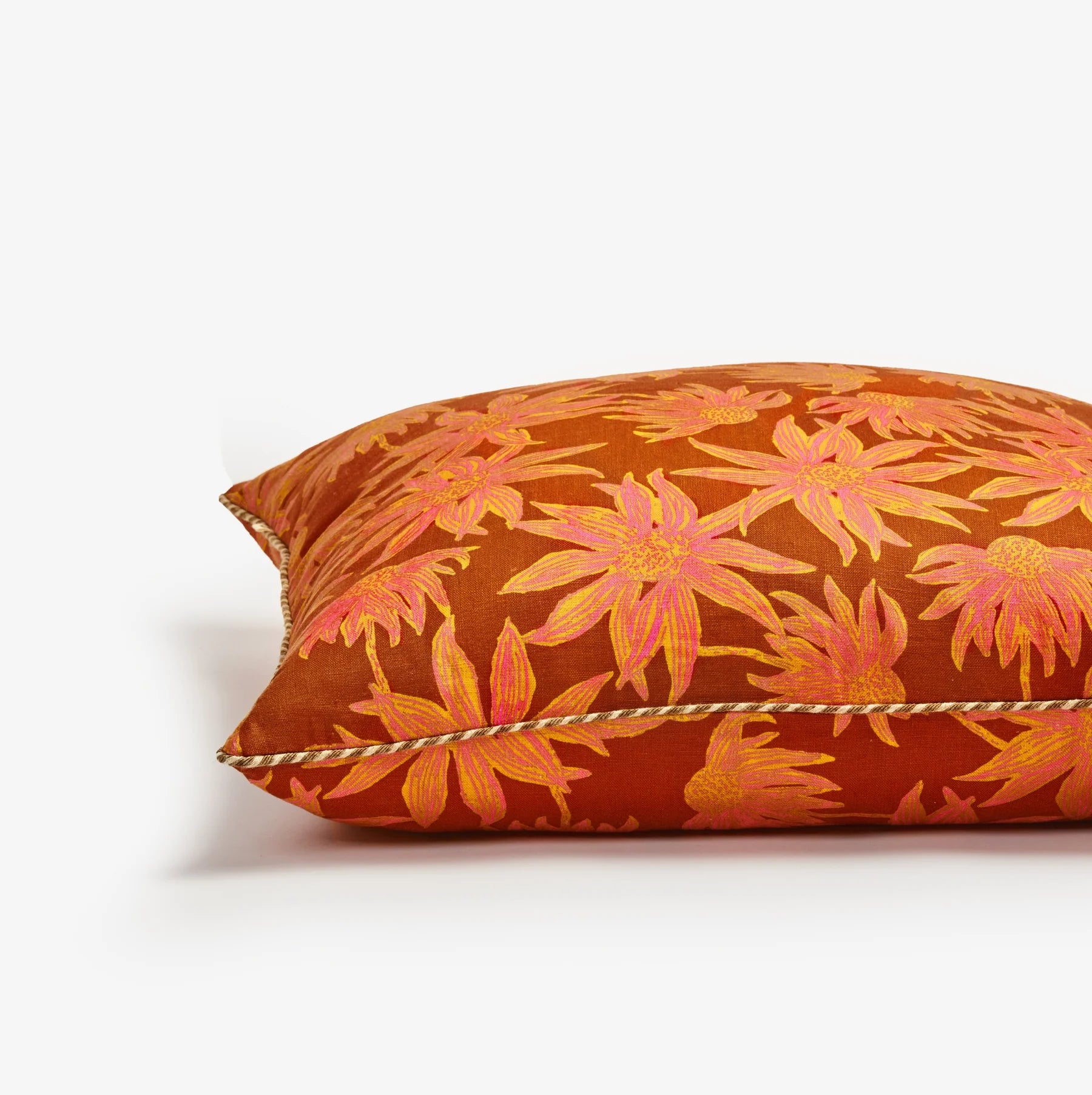 Flannel Flower Tan 60cm Cushion