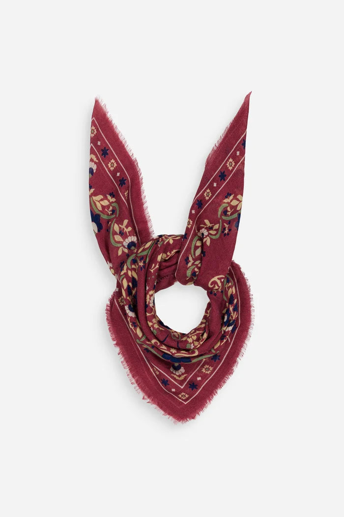 Scarf Secret Garden Rasberry WS