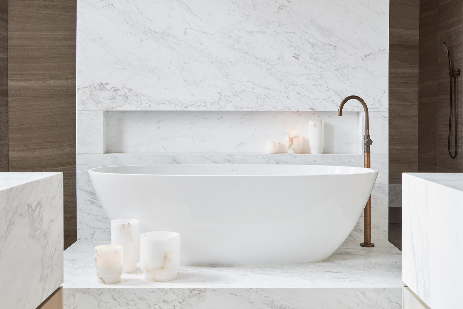 Ambiente Votive Vase Alabaster