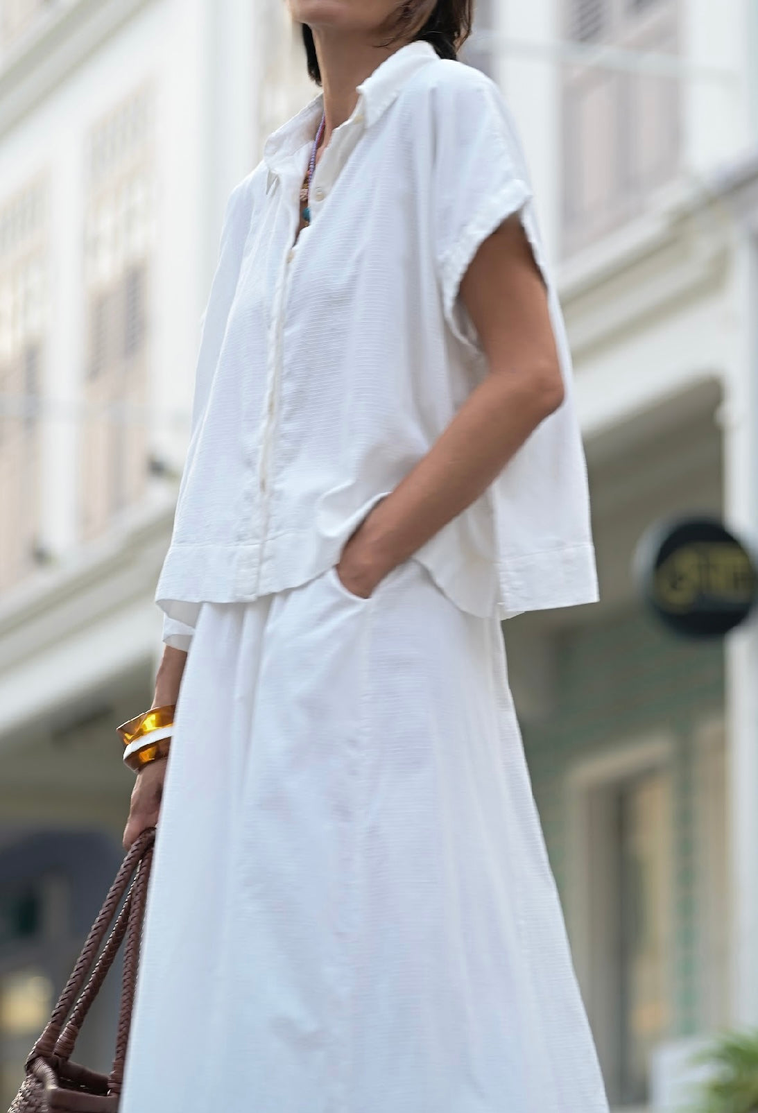 Nawa Skirt White
