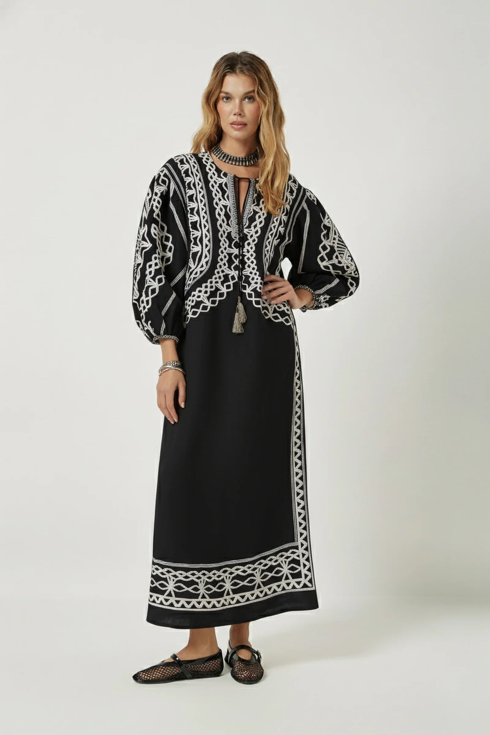 Tahara Kaftan - Onyx Black