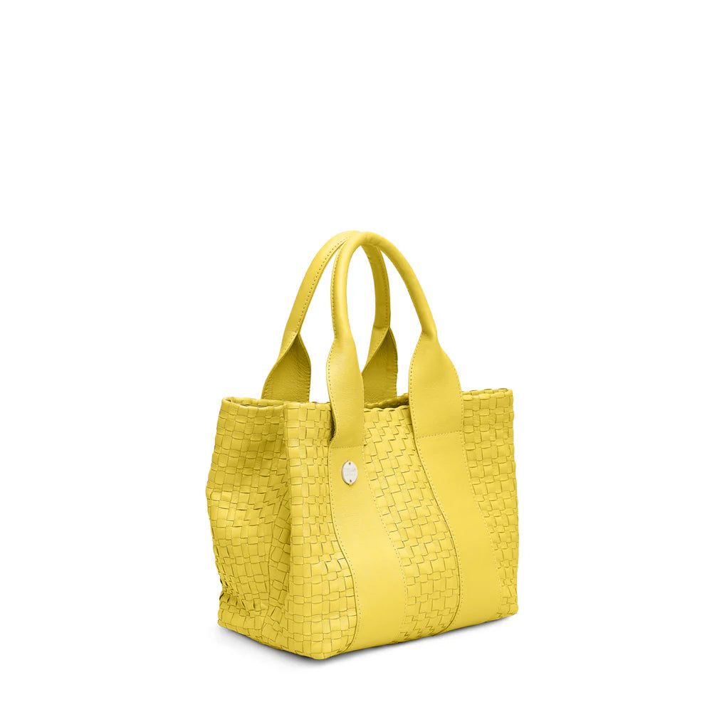 Gili Leather Tote Bag Lemon Sorbet
