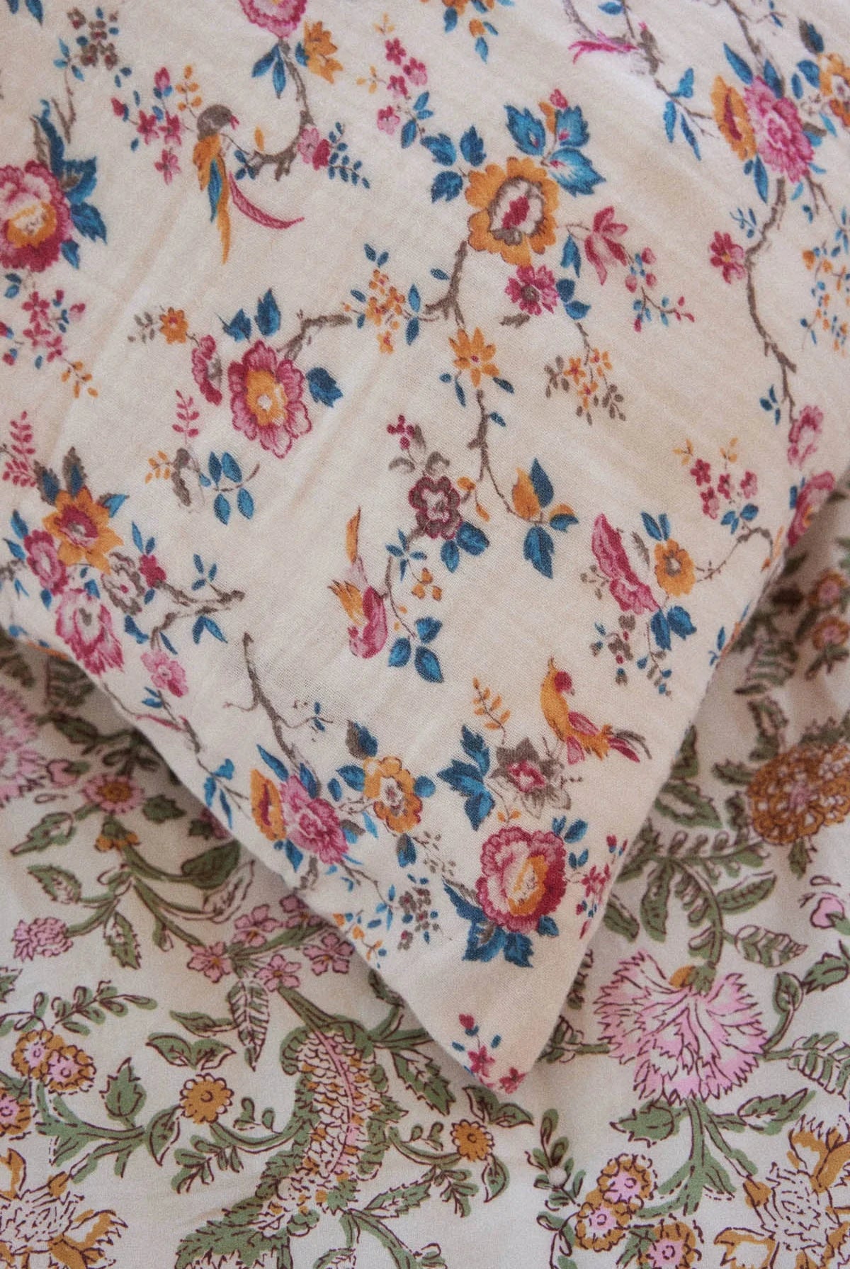 Valerie Pillow Case Cream Retro Garden - Louise Misha