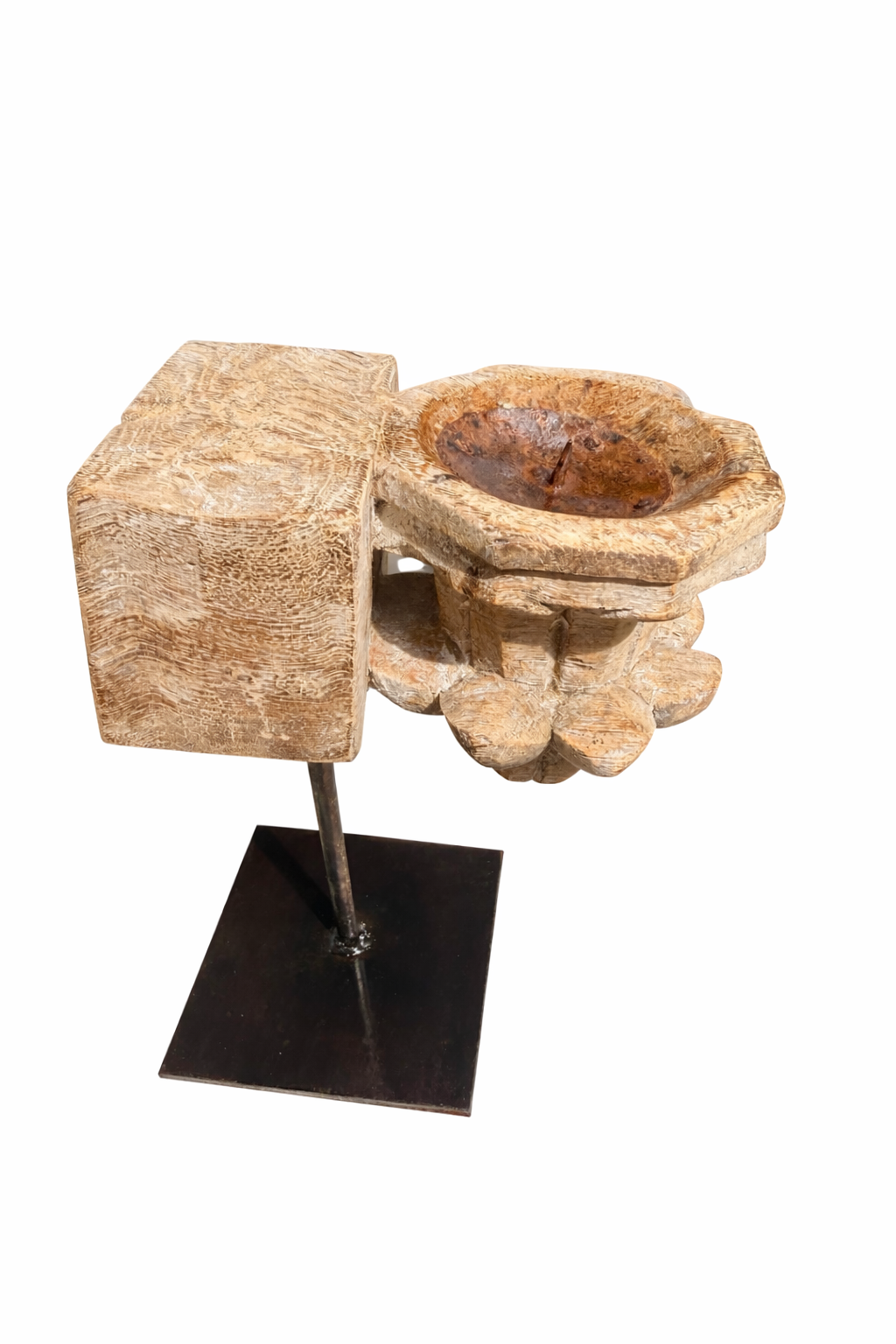 Carved Candle Stand