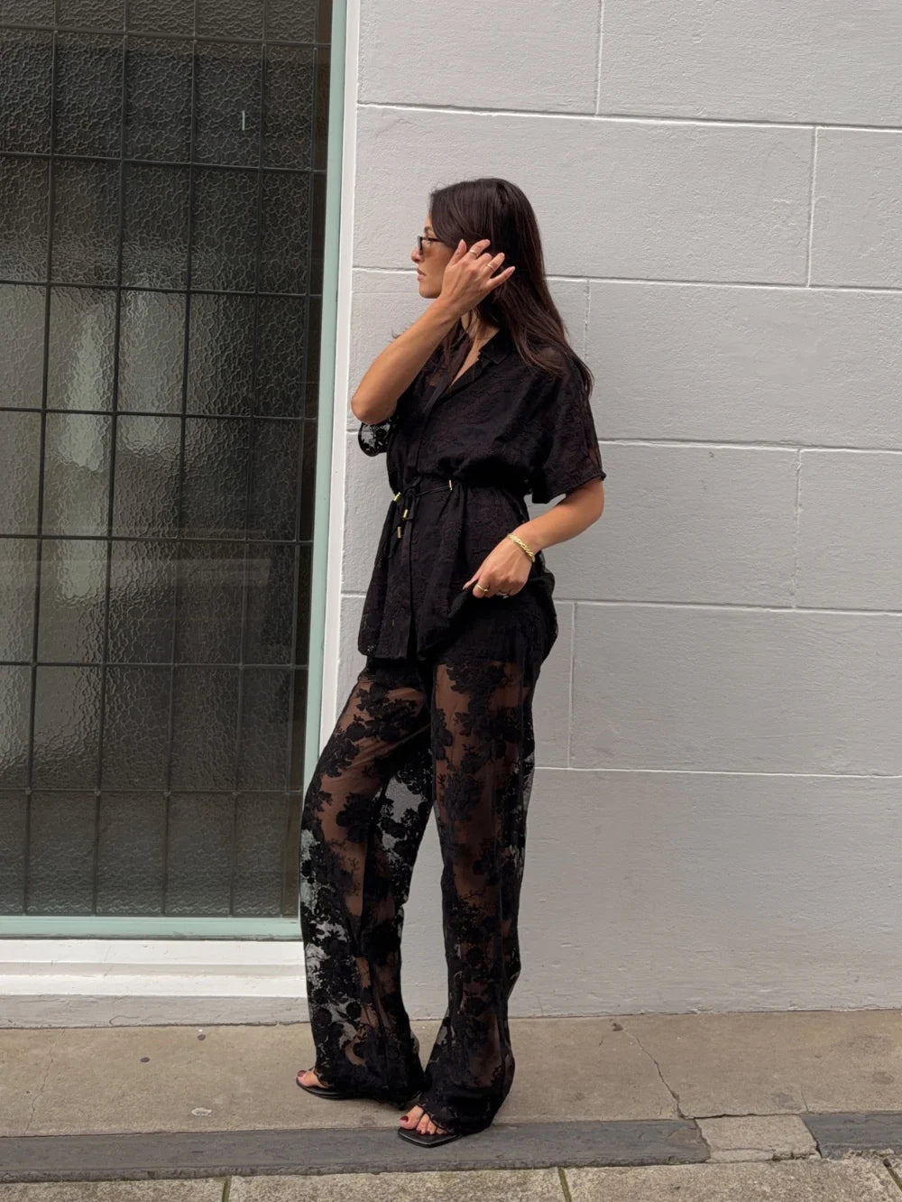 Jaxon Lace Pant Black