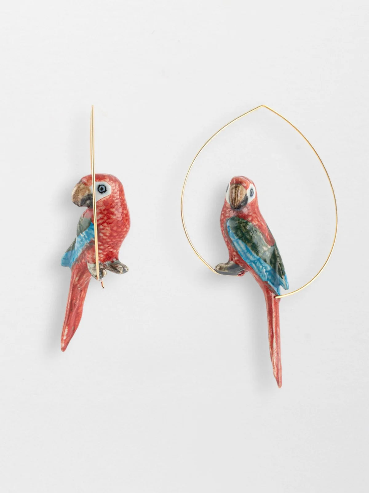Red Parrot Earrings
