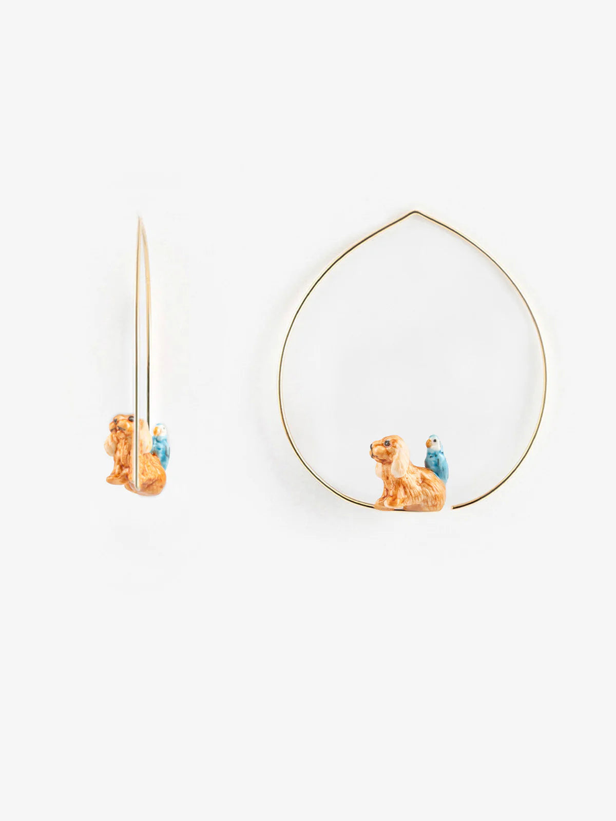 Cocker Dog Hoop Earrings