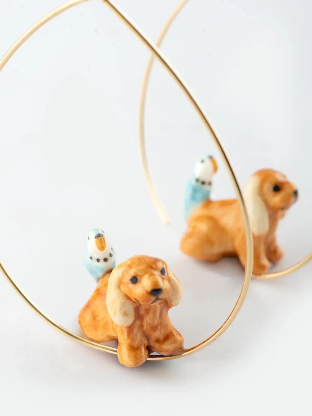 Cocker Dog Hoop Earrings
