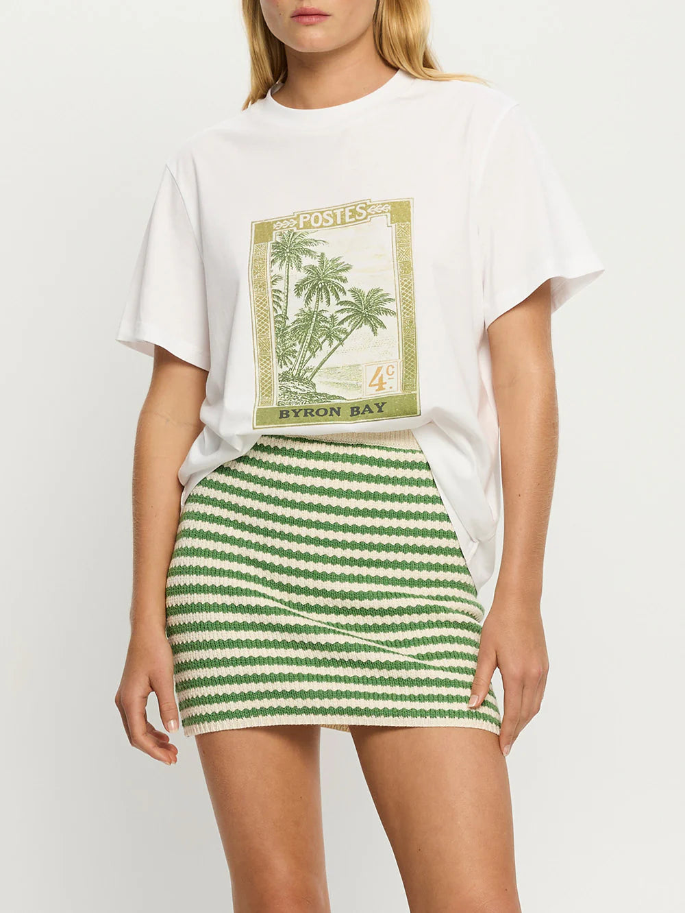 Corinne Knit Mini Skirt Stripe